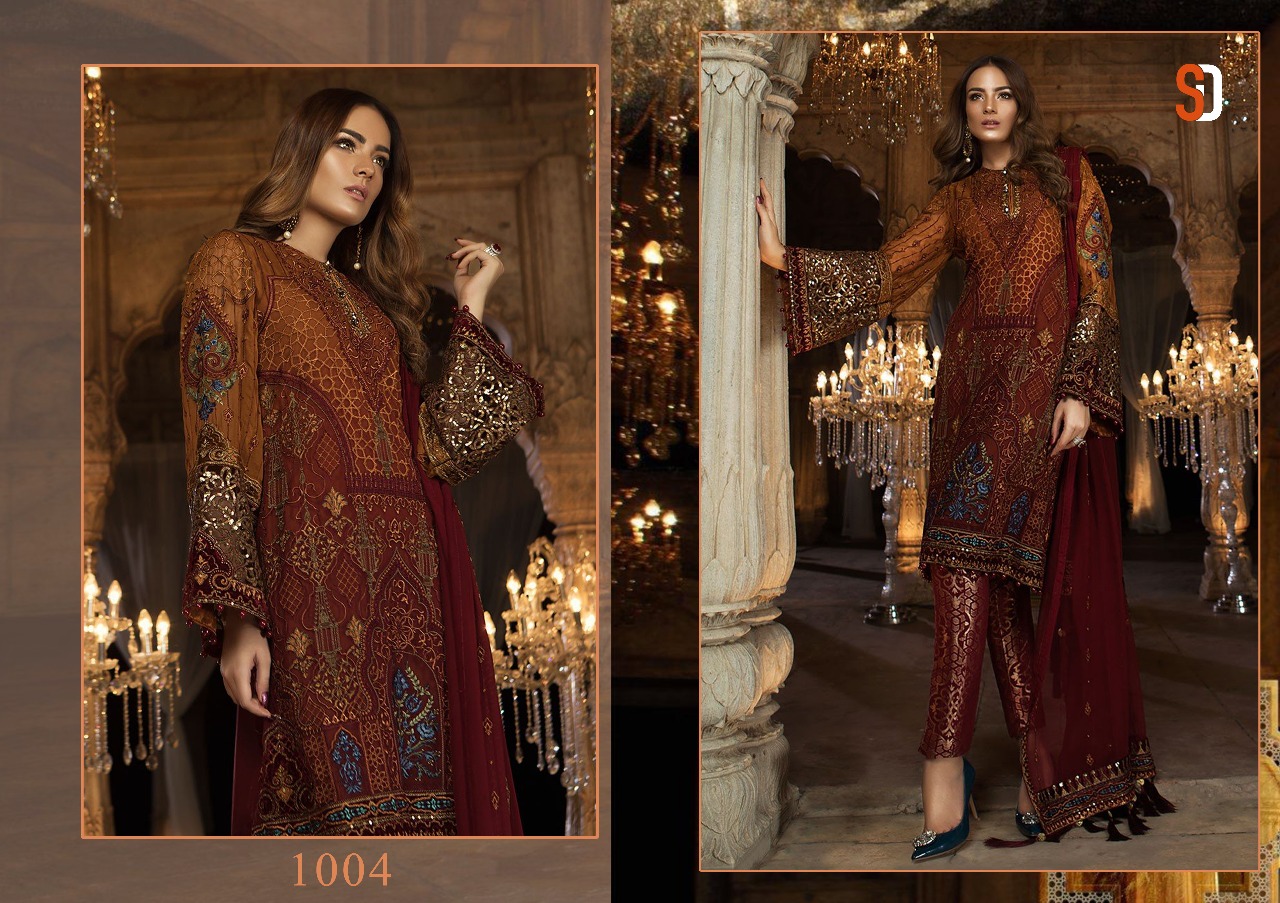 Shraddha designer presents rehana Maria.B. Exclusive Fancy wear collection of salwar kameez