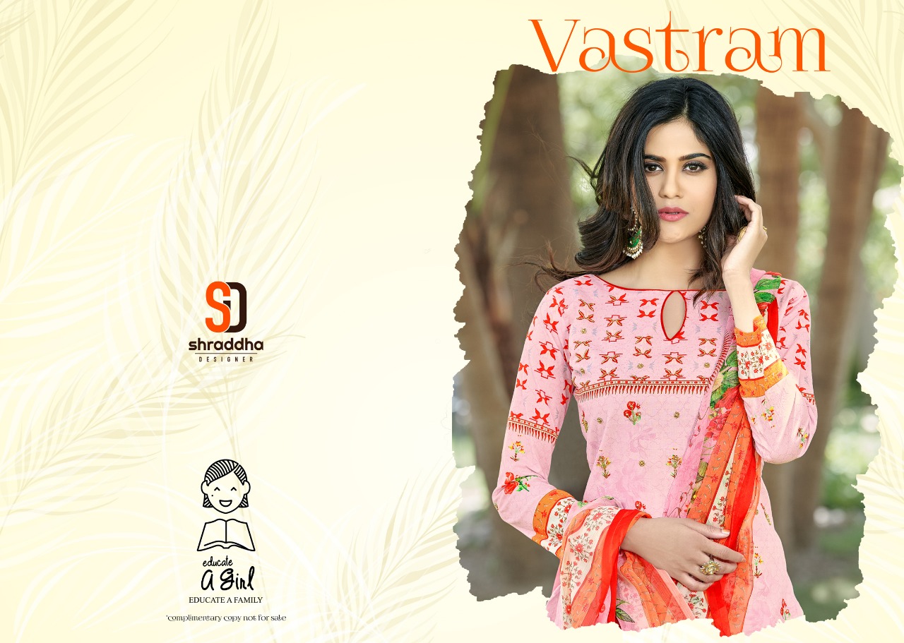 Shraddha designer presents vastram casual cotton wear salwar kameez