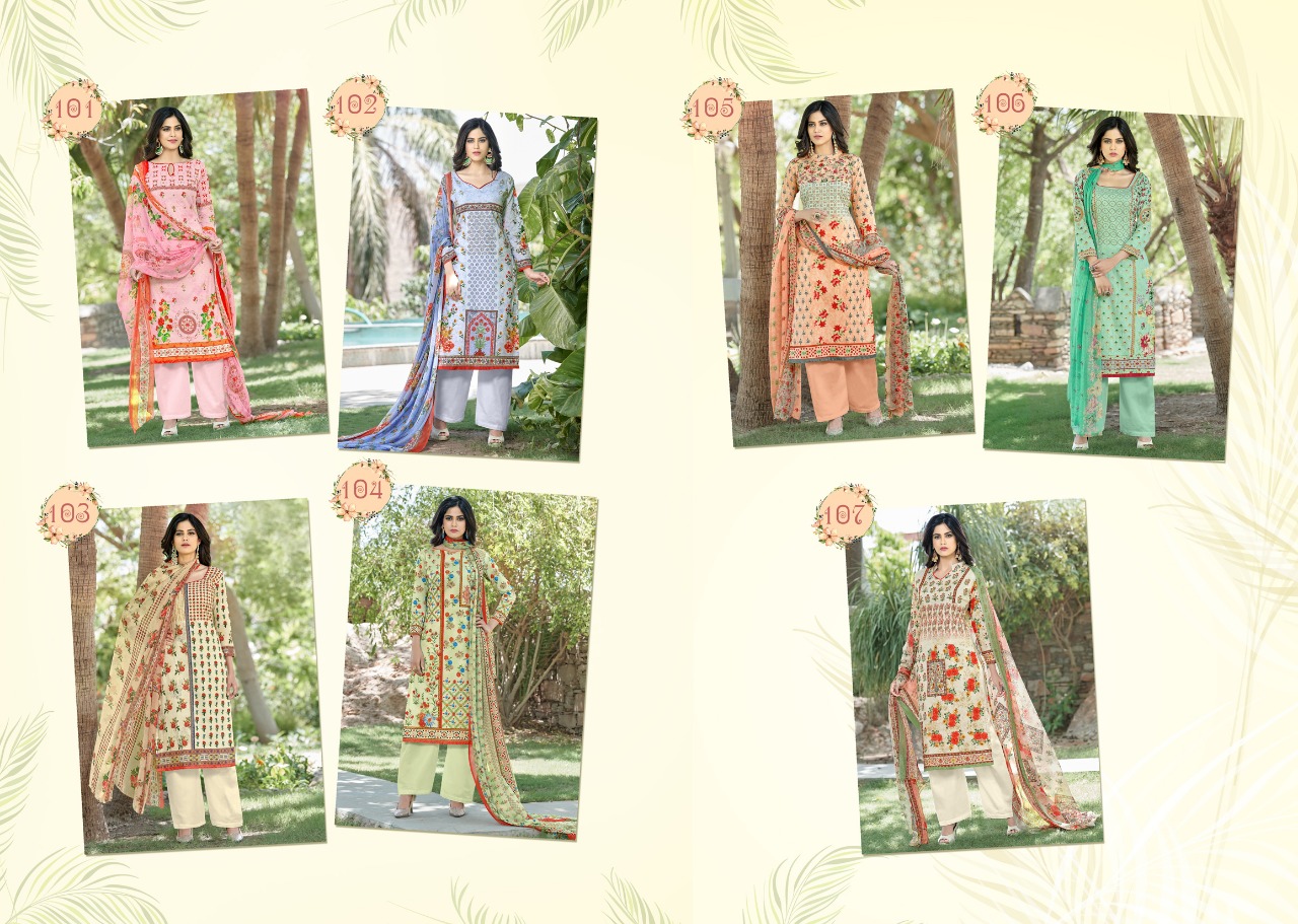 Shraddha designer presents vastram casual cotton wear salwar kameez