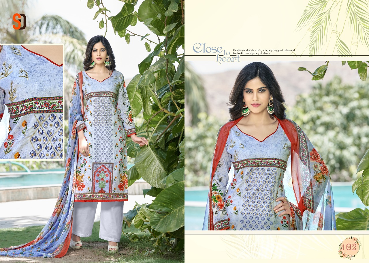 Shraddha designer presents vastram casual cotton wear salwar kameez