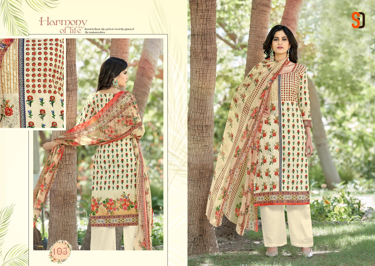 Shraddha designer presents vastram casual cotton wear salwar kameez