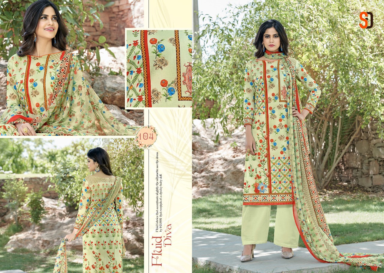 Shraddha designer presents vastram casual cotton wear salwar kameez