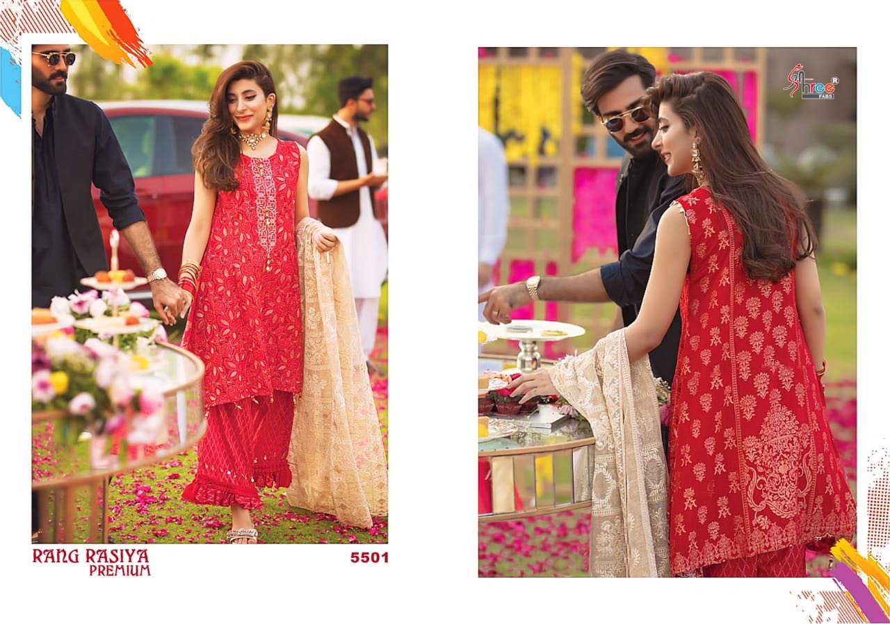 Shree fabs presenting Rang rasiya premium exclusive stylish collection of salwar kameez