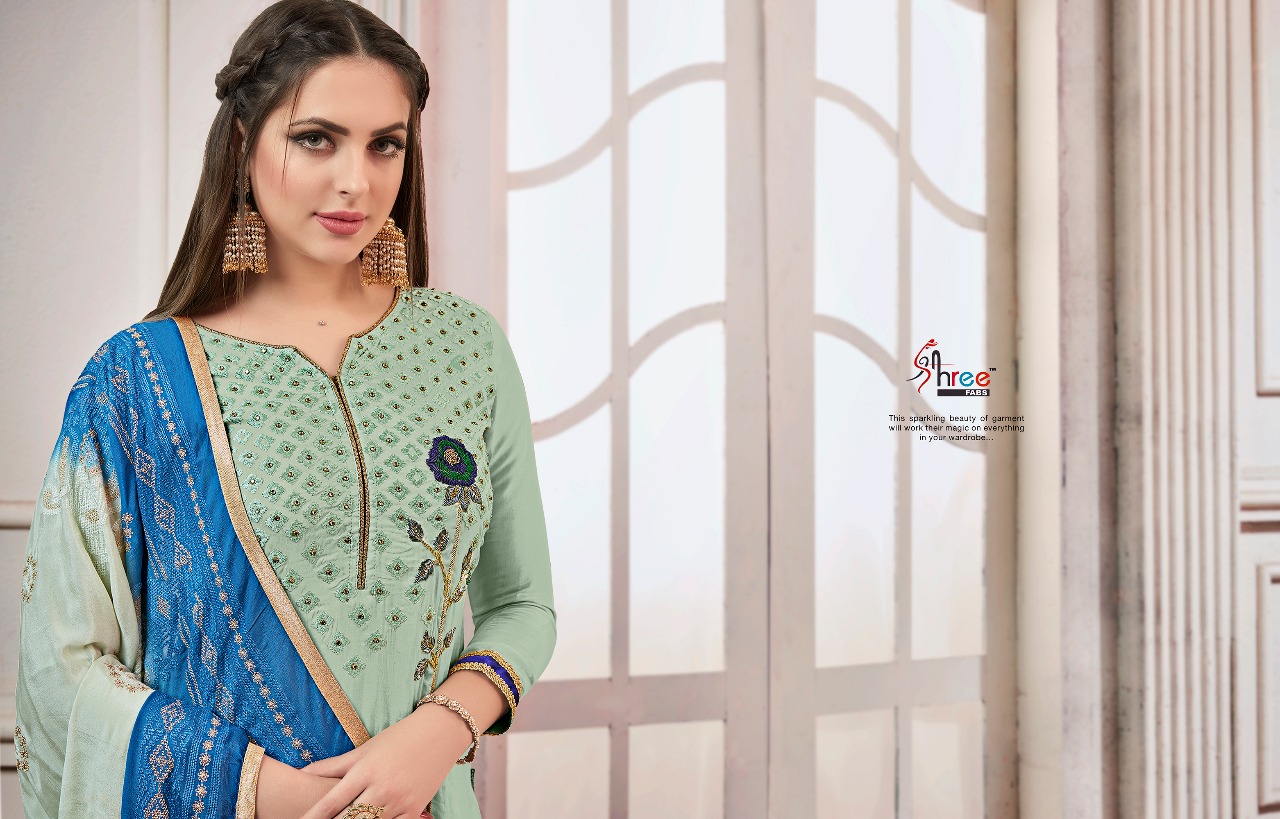 Shree fabs presents  rangoli Fancy collection of Salwar kameez