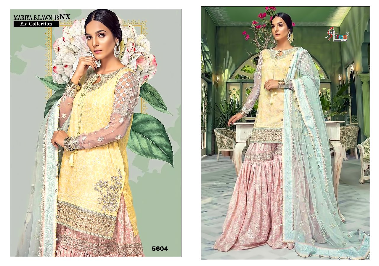 Shree fabs presents mariya.B.Lawn 18 NX fancy collection of salwar kameez