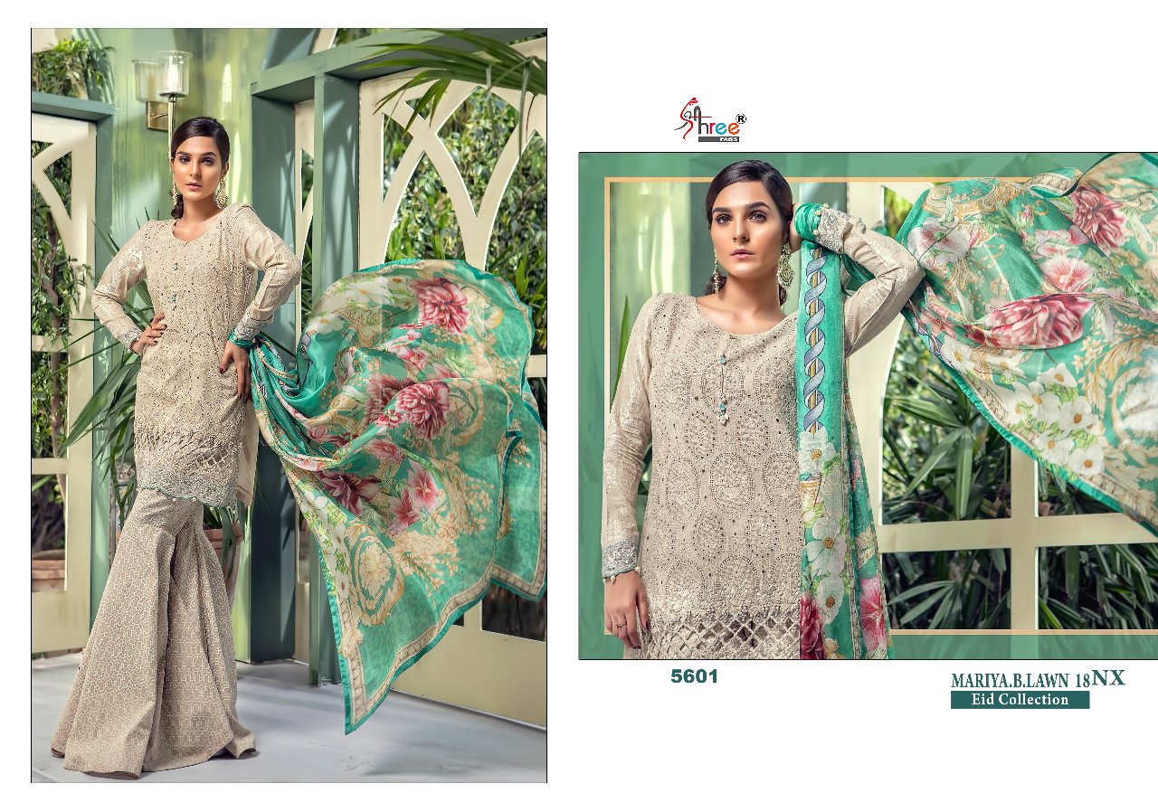 Shree fabs presents mariya.B.Lawn 18 NX fancy collection of salwar kameez