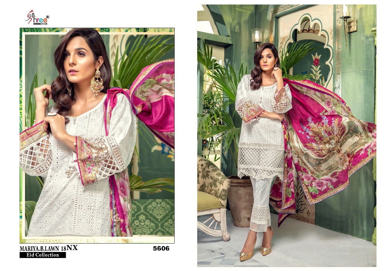 Shree fabs presents mariya.B.Lawn 18 NX fancy collection of salwar kameez