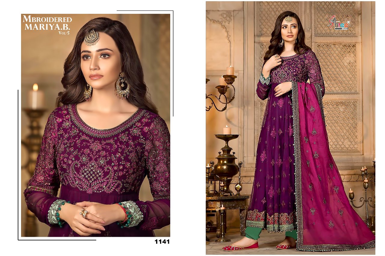 Shree fabs presents mbroidered mariya.B. Vol 5 new looking Stylish salwar kameez collection