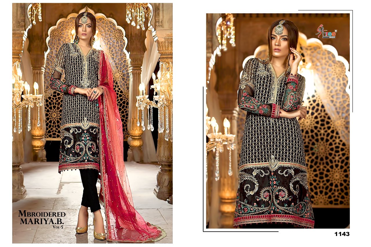 Shree fabs presents mbroidered mariya.B. Vol 5 new looking Stylish salwar kameez collection