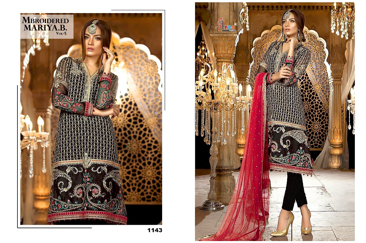 Shree fabs presents mbroidered mariya.B. Vol 5 new looking Stylish salwar kameez collection