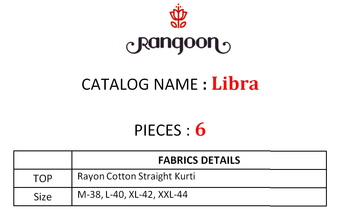 Rangoon presents libra casual ready to wear kurtis collection