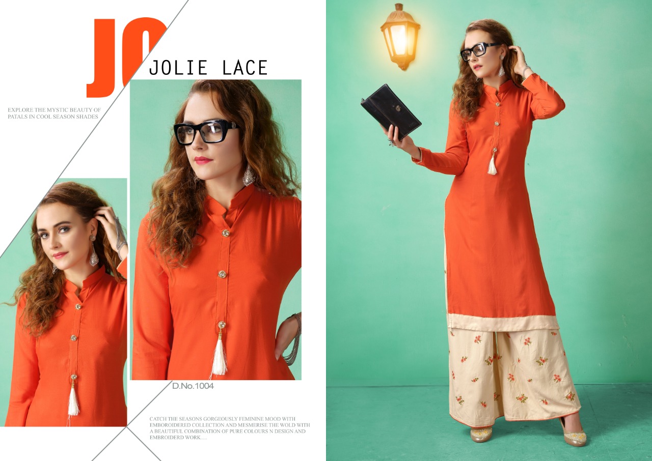 Rani trendz presents city light 3 casual stylish wear kurti with plazzo concept