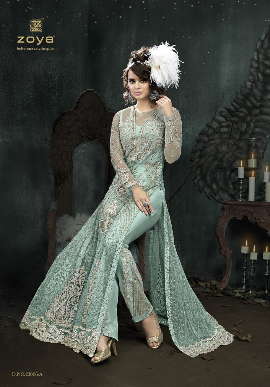 Zoya presenting sparkle colors vol 2 party wear designer gowns collection