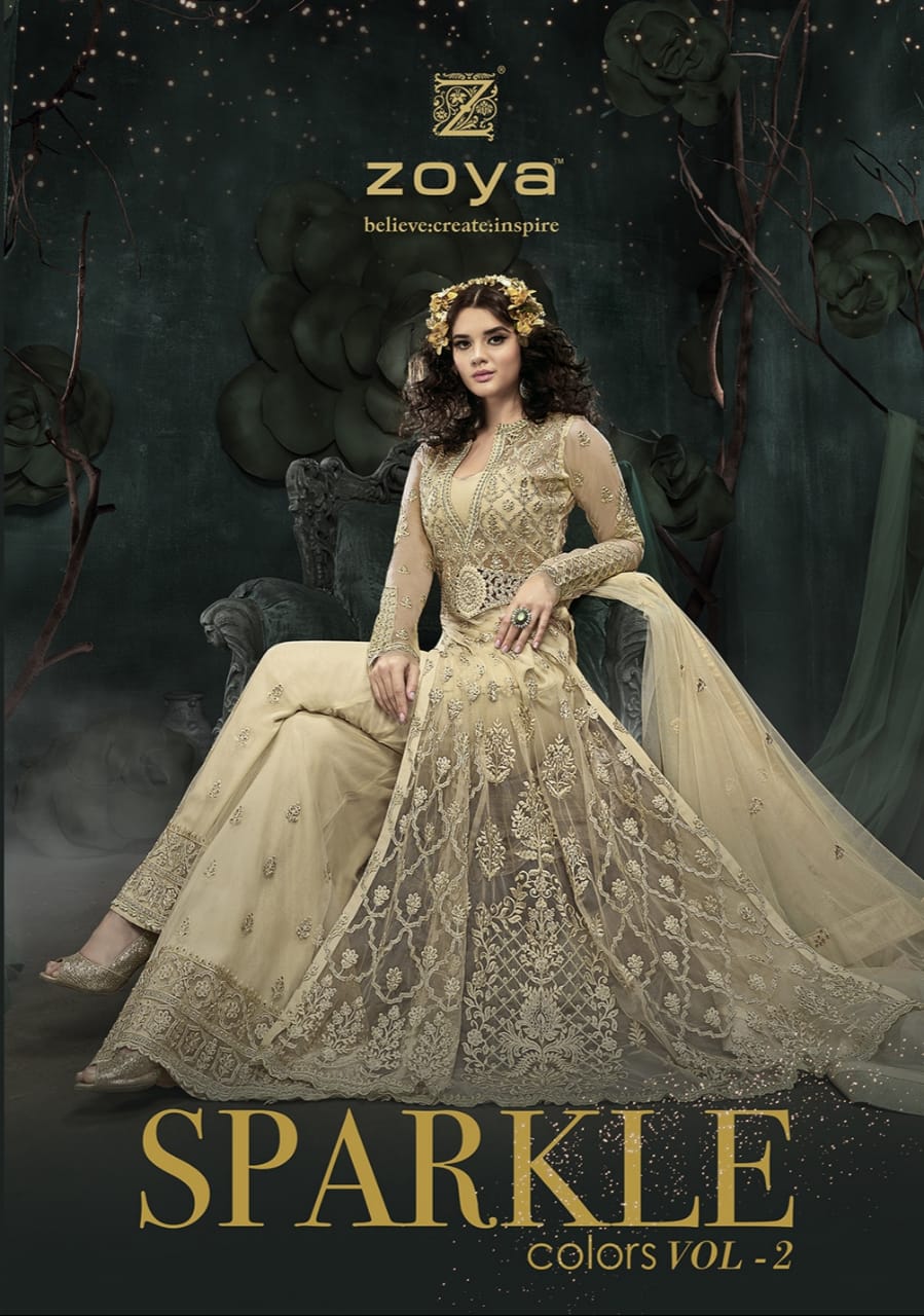 Zoya presenting sparkle colors vol 2 party wear designer gowns collection