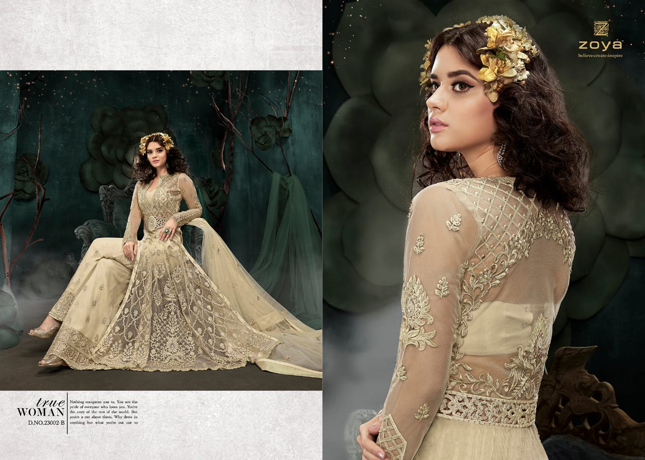 Zoya presenting sparkle colors vol 2 party wear designer gowns collection