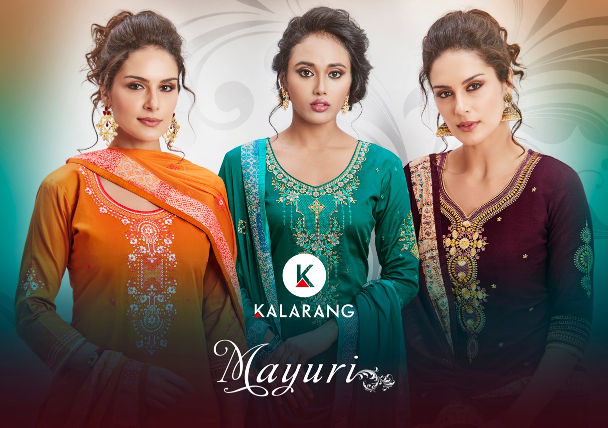 Kalarang creation presenting mayuri simple stylish casual wear salwar kameez collection