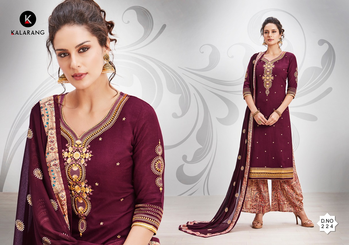 Kalarang creation presenting mayuri simple stylish casual wear salwar kameez collection