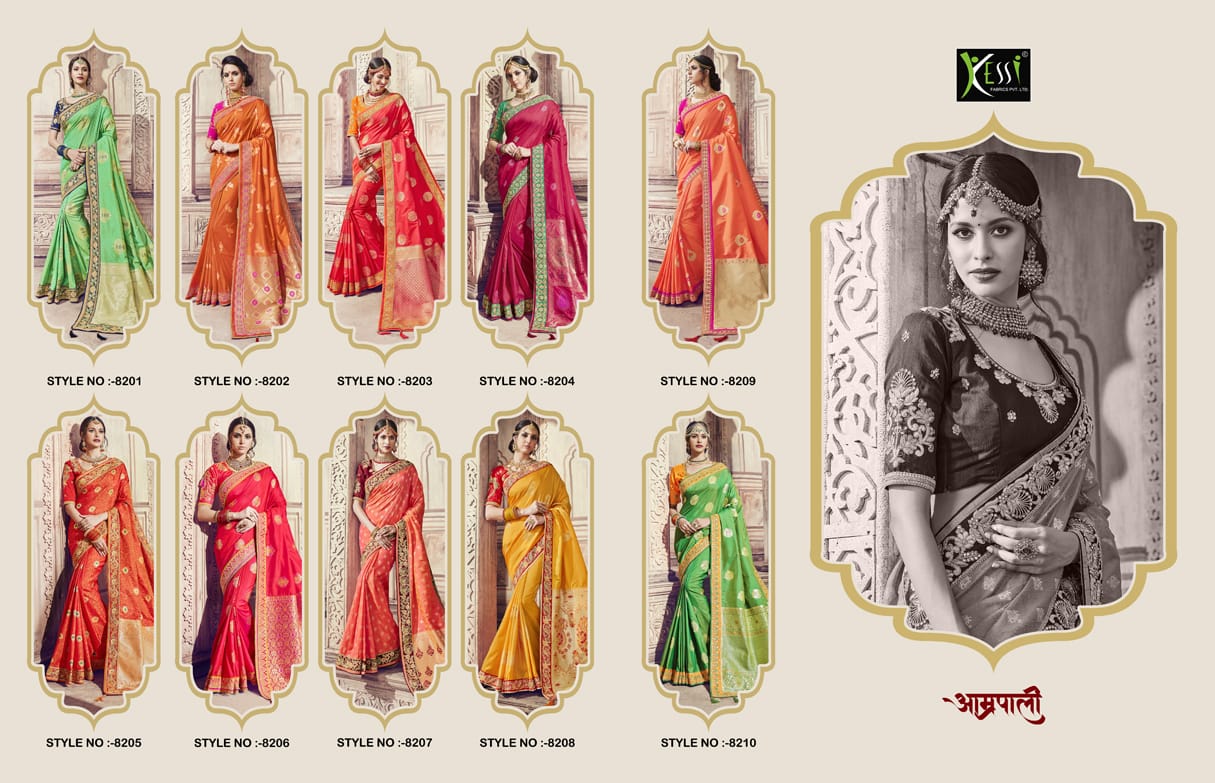 Kessi fabrics aamrpali Ethnic rich look sarees collection