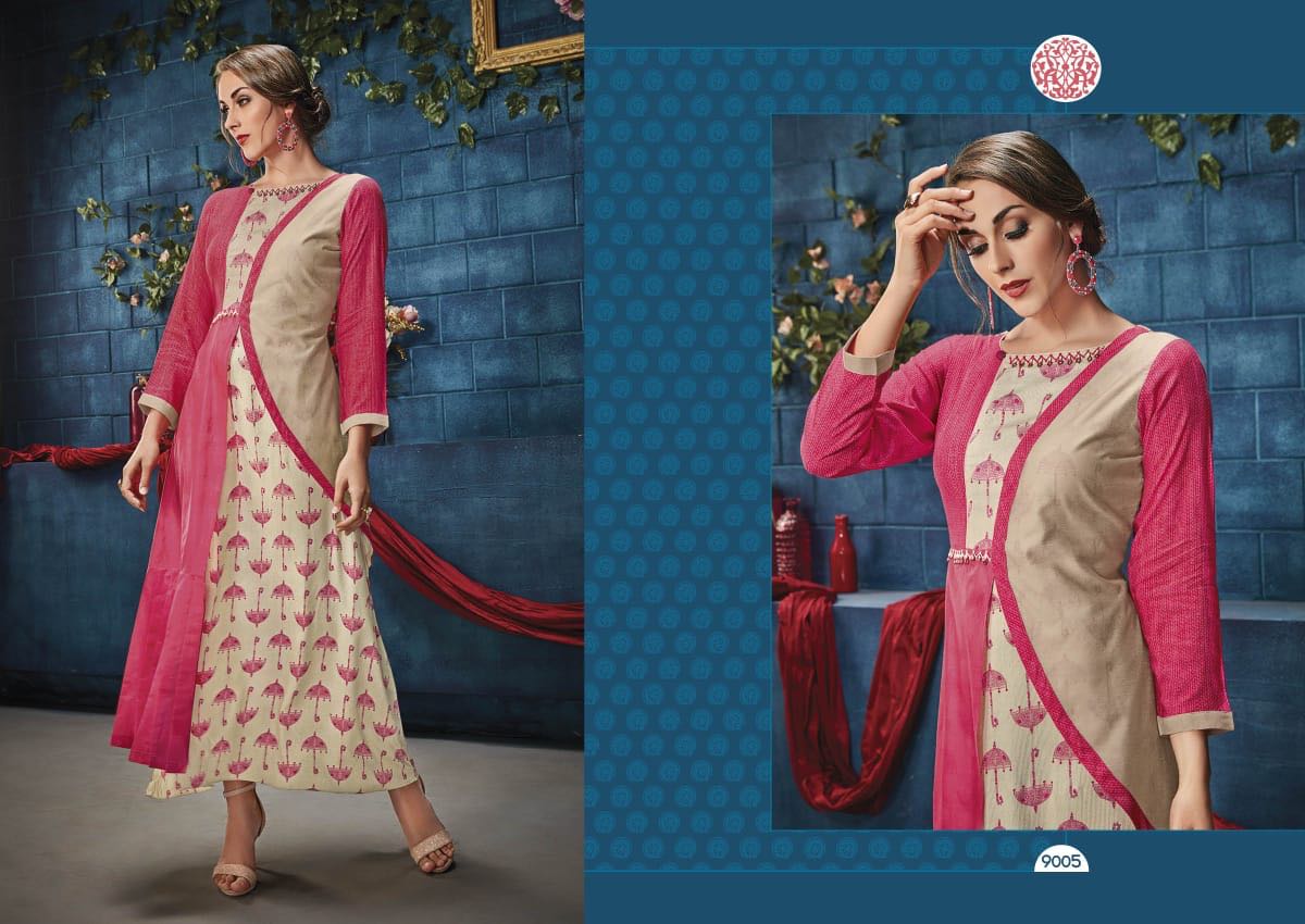 Krishriyaa fashion presents aura vol 7 semi casual fancy concept of kurtis