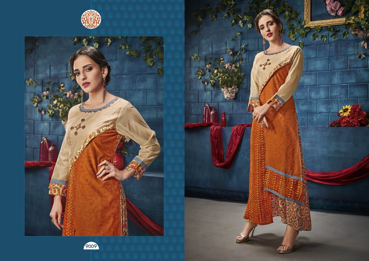 Krishriyaa fashion presents aura vol 7 semi casual fancy concept of kurtis