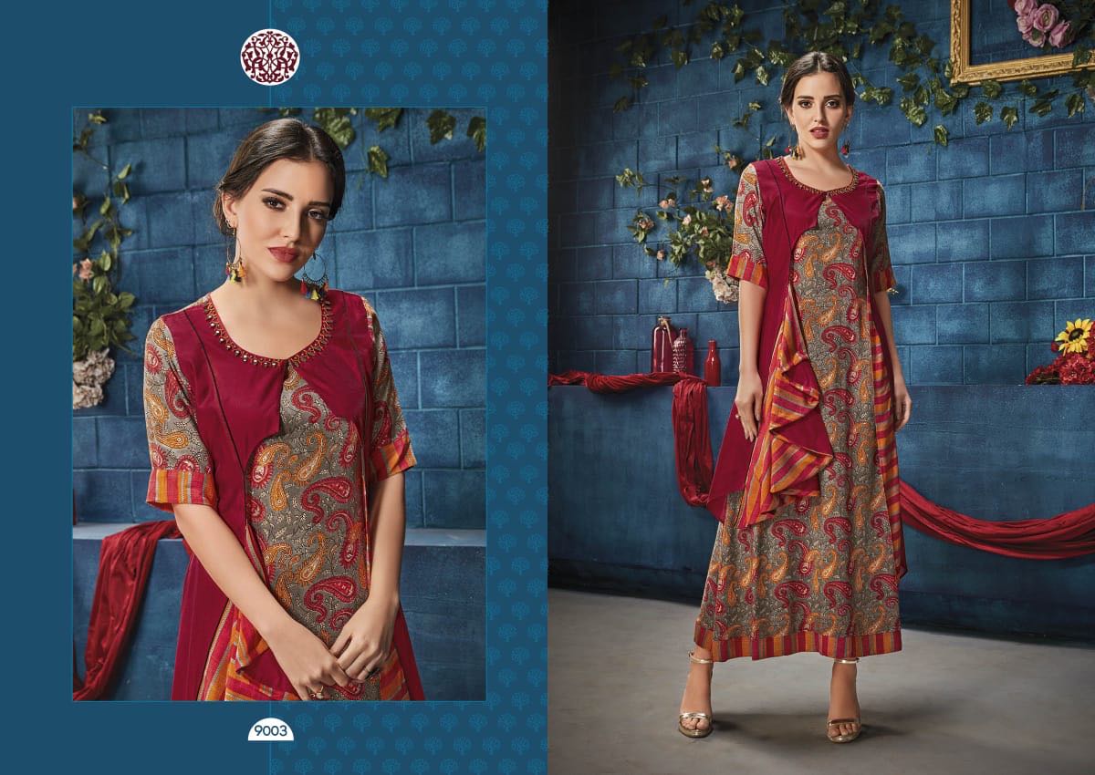 Krishriyaa fashion presents aura vol 7 semi casual fancy concept of kurtis