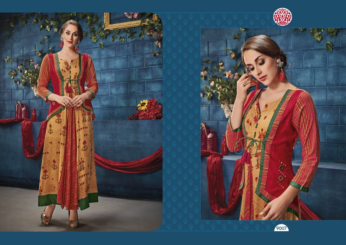 Krishriyaa fashion presents aura vol 7 semi casual fancy concept of kurtis