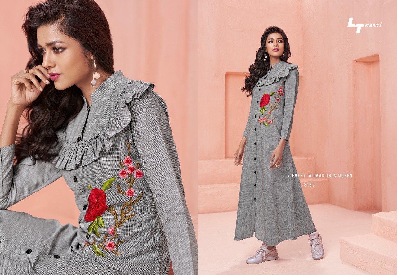 LT fabrics Launch nitya NX vol 31 fancy casual collection of Kurtis