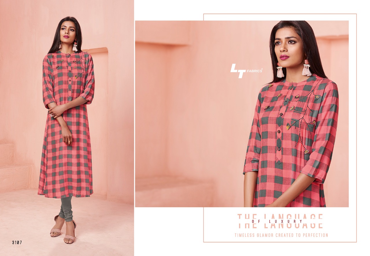 LT fabrics Launch nitya NX vol 31 fancy casual collection of Kurtis