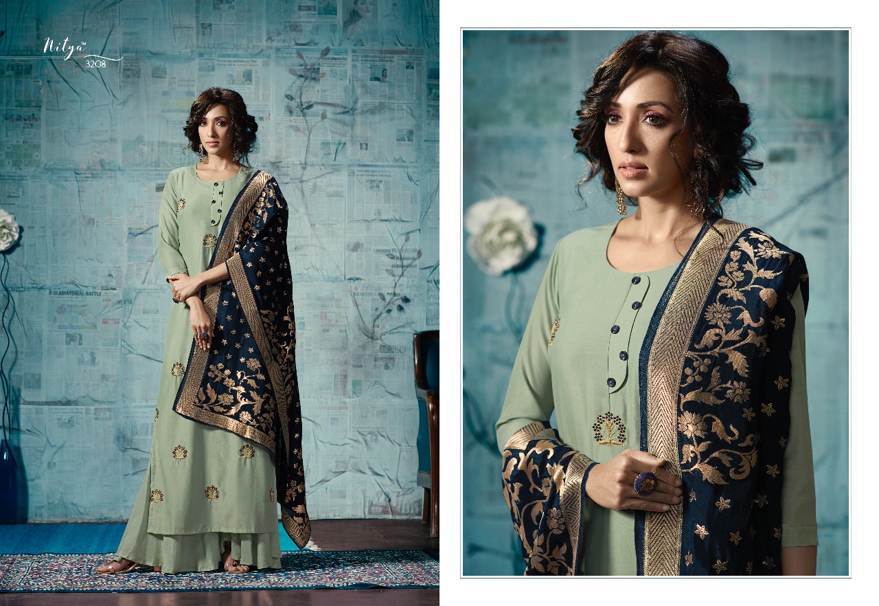 LT fabrics presents nitya Vol 32 NX stylish party wear designer concept kurtis