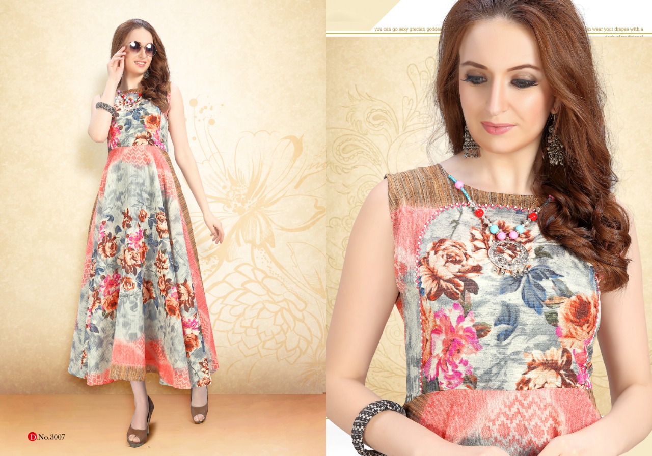 Rani trendz launch fashion club 1 semi casual wear Fancy concept kurtis