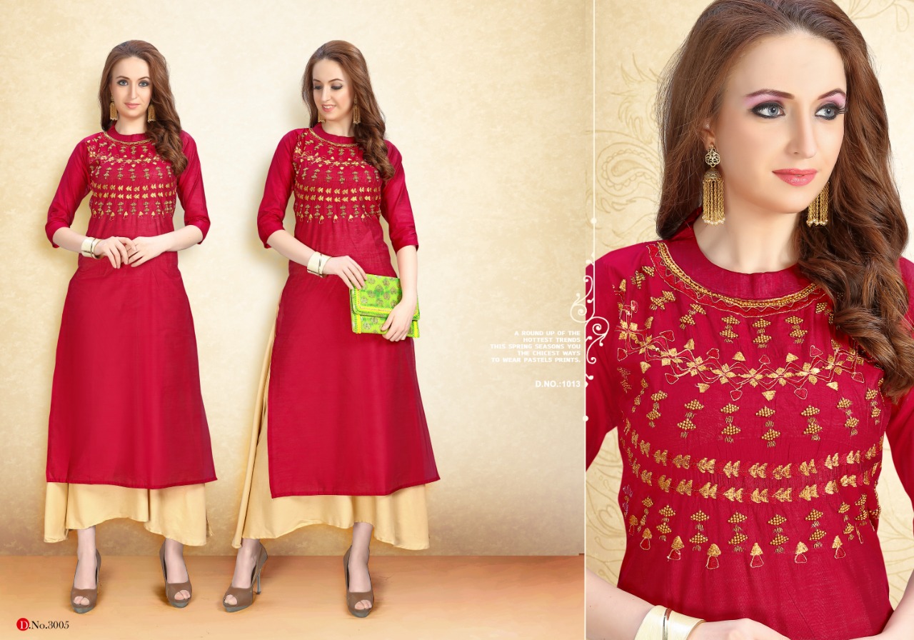 Rani trendz launch fashion club 1 semi casual wear Fancy concept kurtis