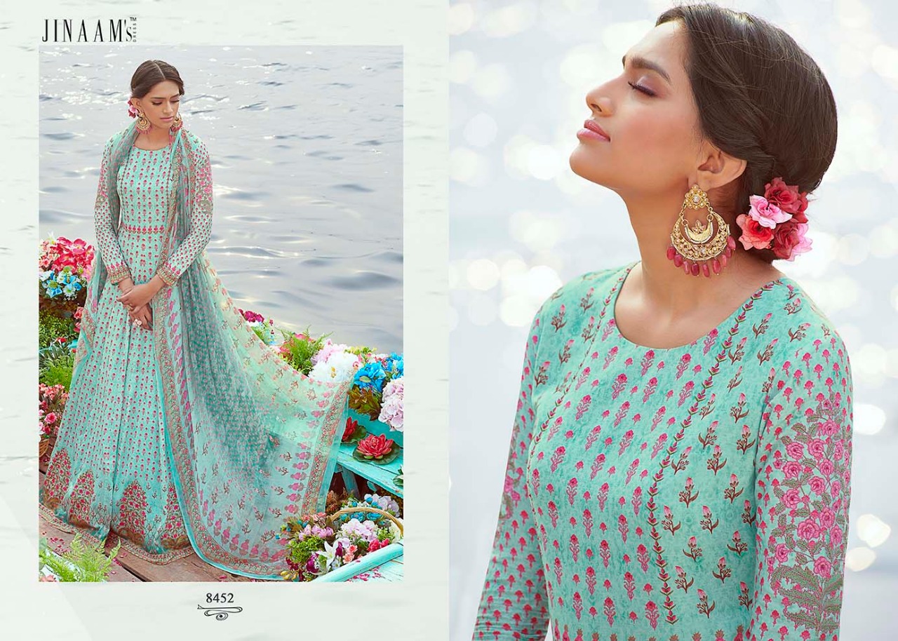 Jinaam dress p lTD presents nafeesa heavy traditional festive collection Of salwar kameez