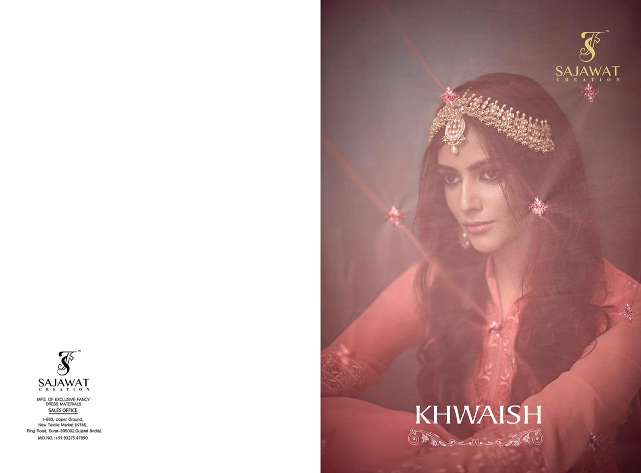 Sajawat creation presenting kHWAISH ethnic heavy festive collection of salwar kameez