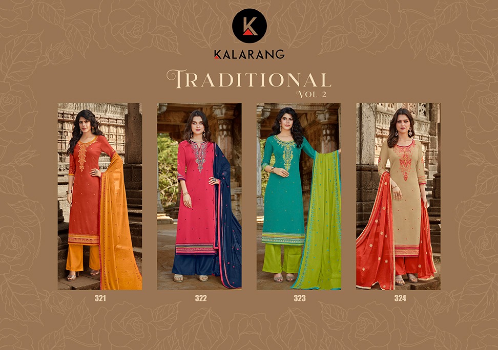 Kalarang creation traditional vol 2 simple casual salwar kameez collection