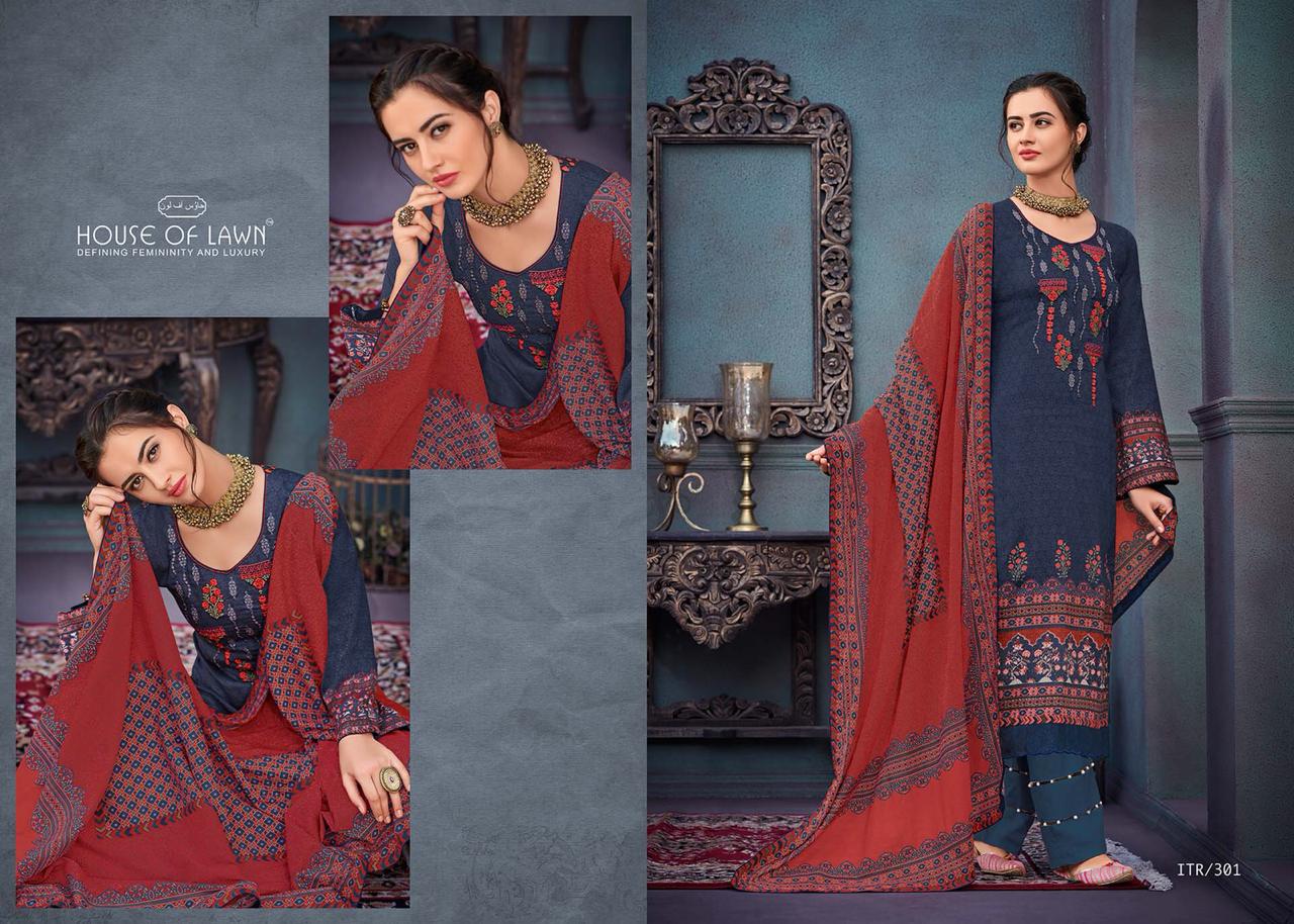 House of Lawn itr heavy Embroidered karachi suits Collection At Wholesale Rate