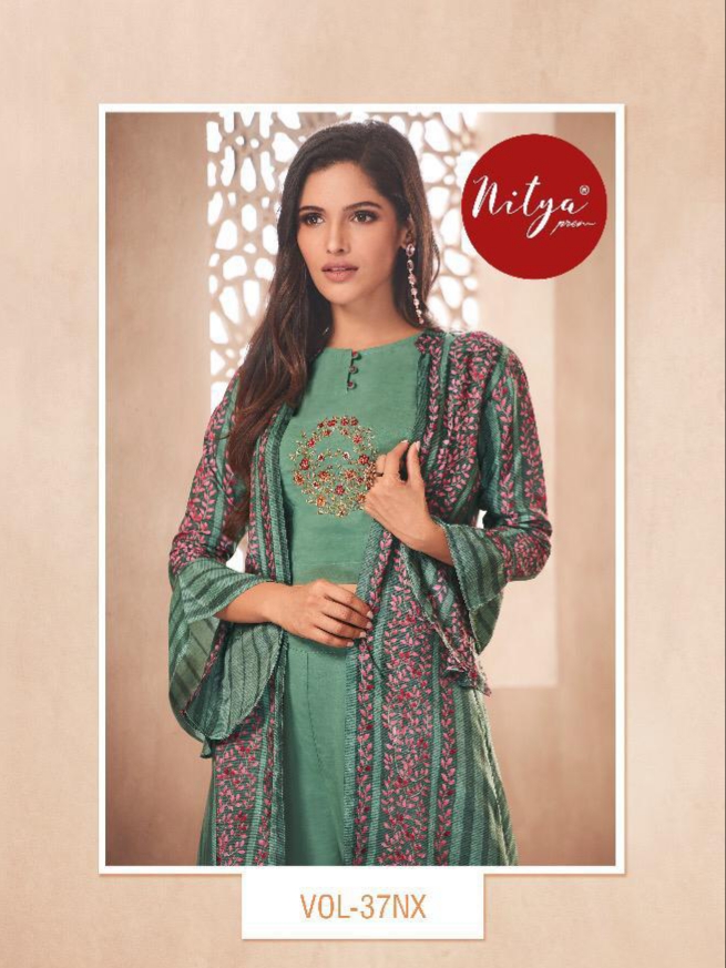 Lt Nitya Vol 37 nx fancy designer ready To Wear Kurties Collection At Wholesale Rate