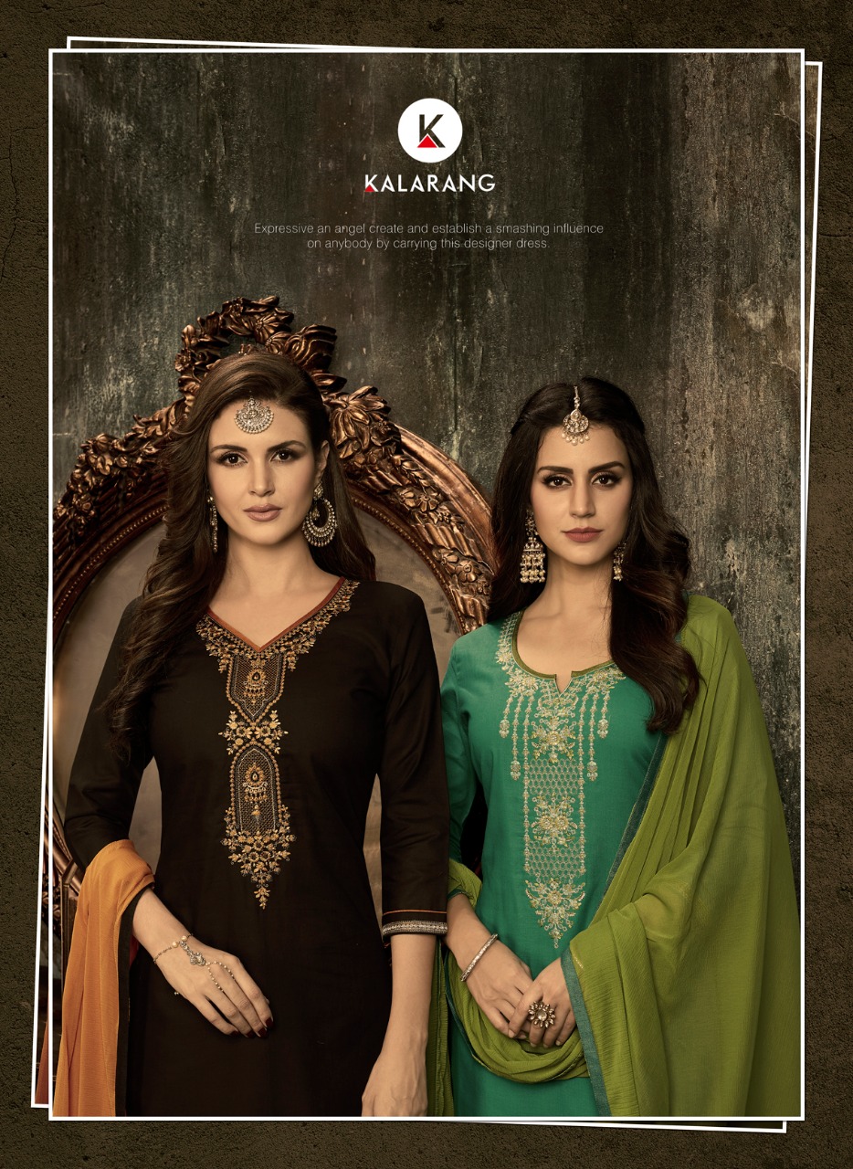 kalarang creation sunshine vol 3 casual wear fancy salwaar suits at reasonable rate