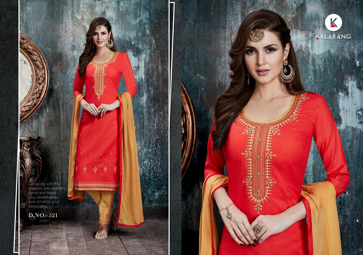 kalarang creation sunshine vol 3 casual wear fancy salwaar suits at reasonable rate