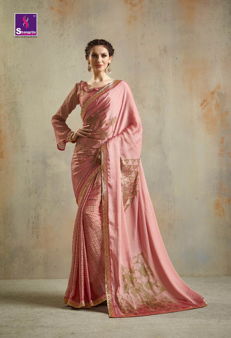 shangrila paheli colorful fancy collection of sarees at reasonable rate