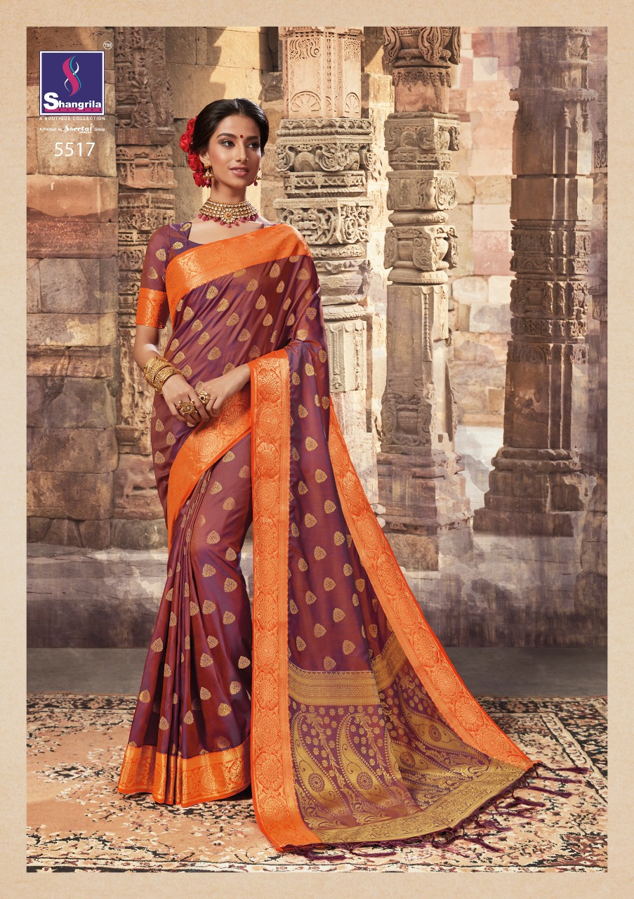 shangrila pehnava silk beautiful designer sarees collection