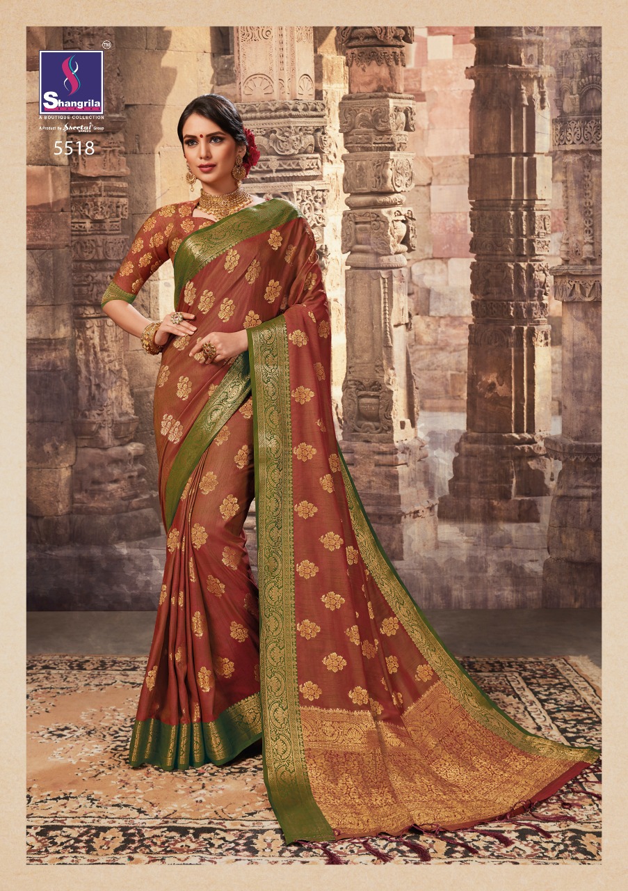 shangrila pehnava silk beautiful designer sarees collection