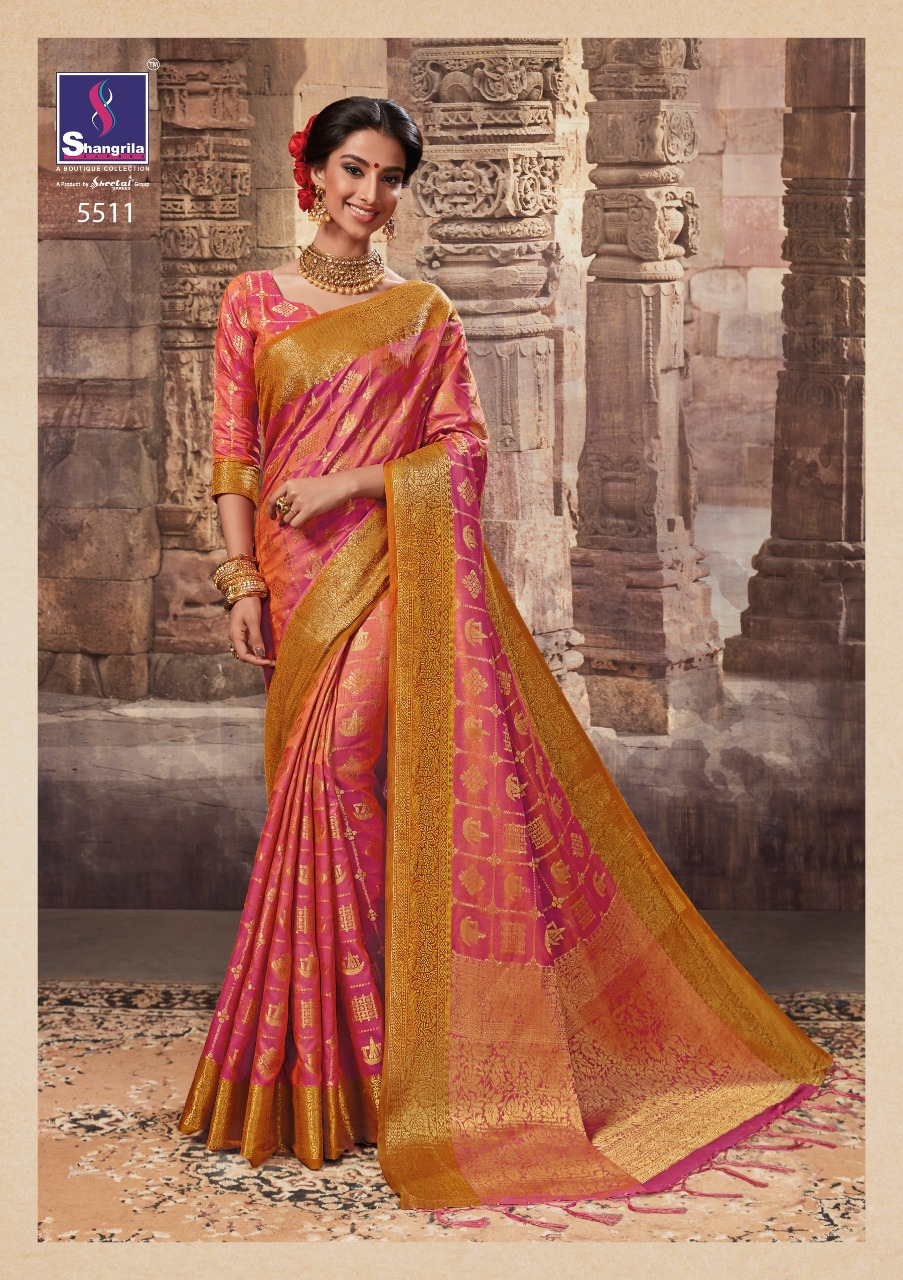 shangrila pehnava silk beautiful designer sarees collection