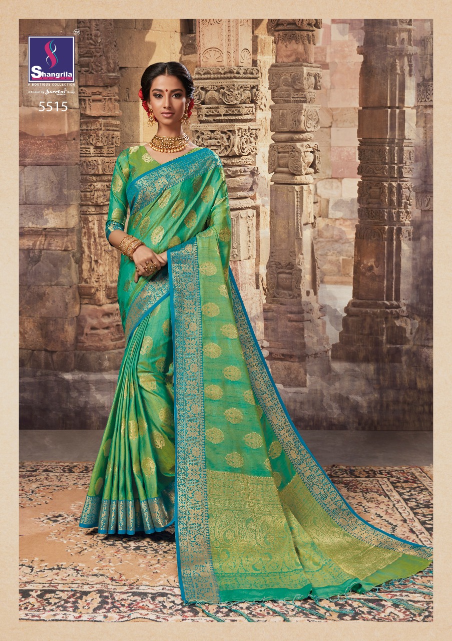 shangrila pehnava silk beautiful designer sarees collection