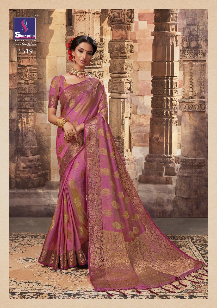 shangrila pehnava silk beautiful designer sarees collection