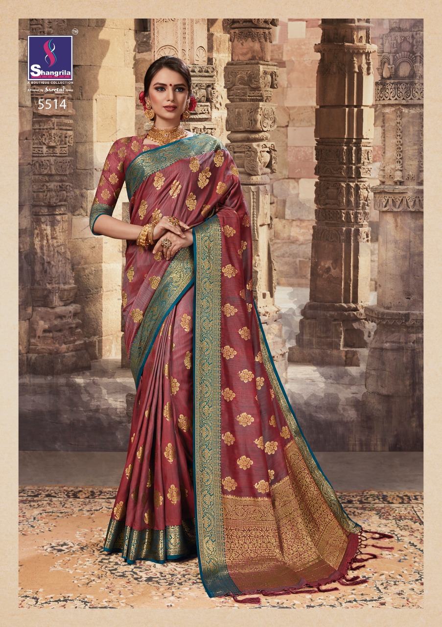 shangrila pehnava silk beautiful designer sarees collection