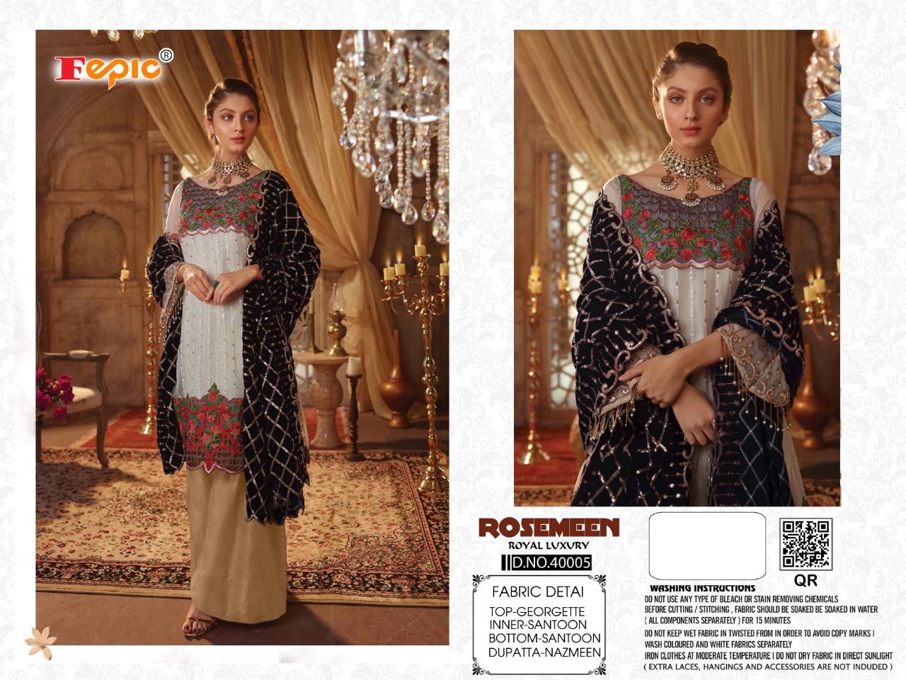 FEPIC Rosemeen royal luxury 40005 Salwar Kameez Georgette Singles