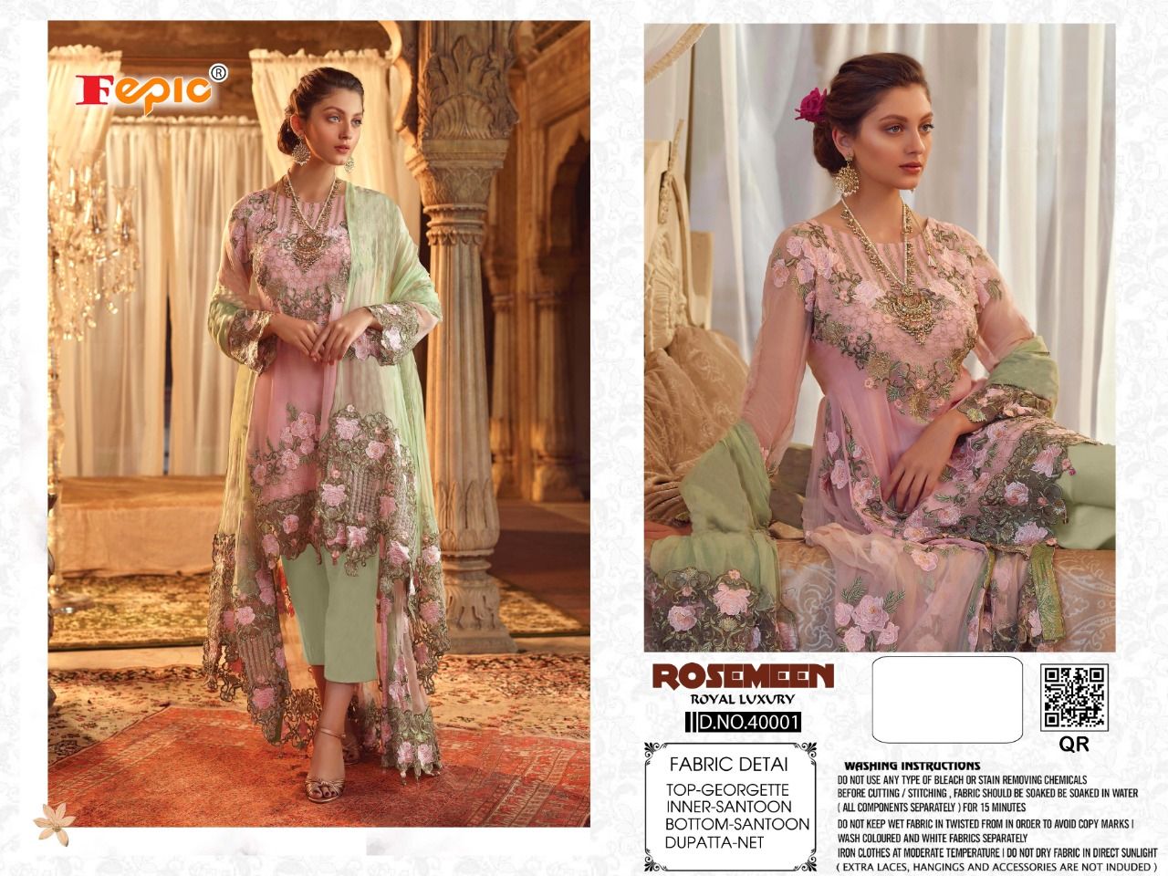 FEPIC Rosemeen royal luxury 40001 Salwar Kameez Georgette Singles