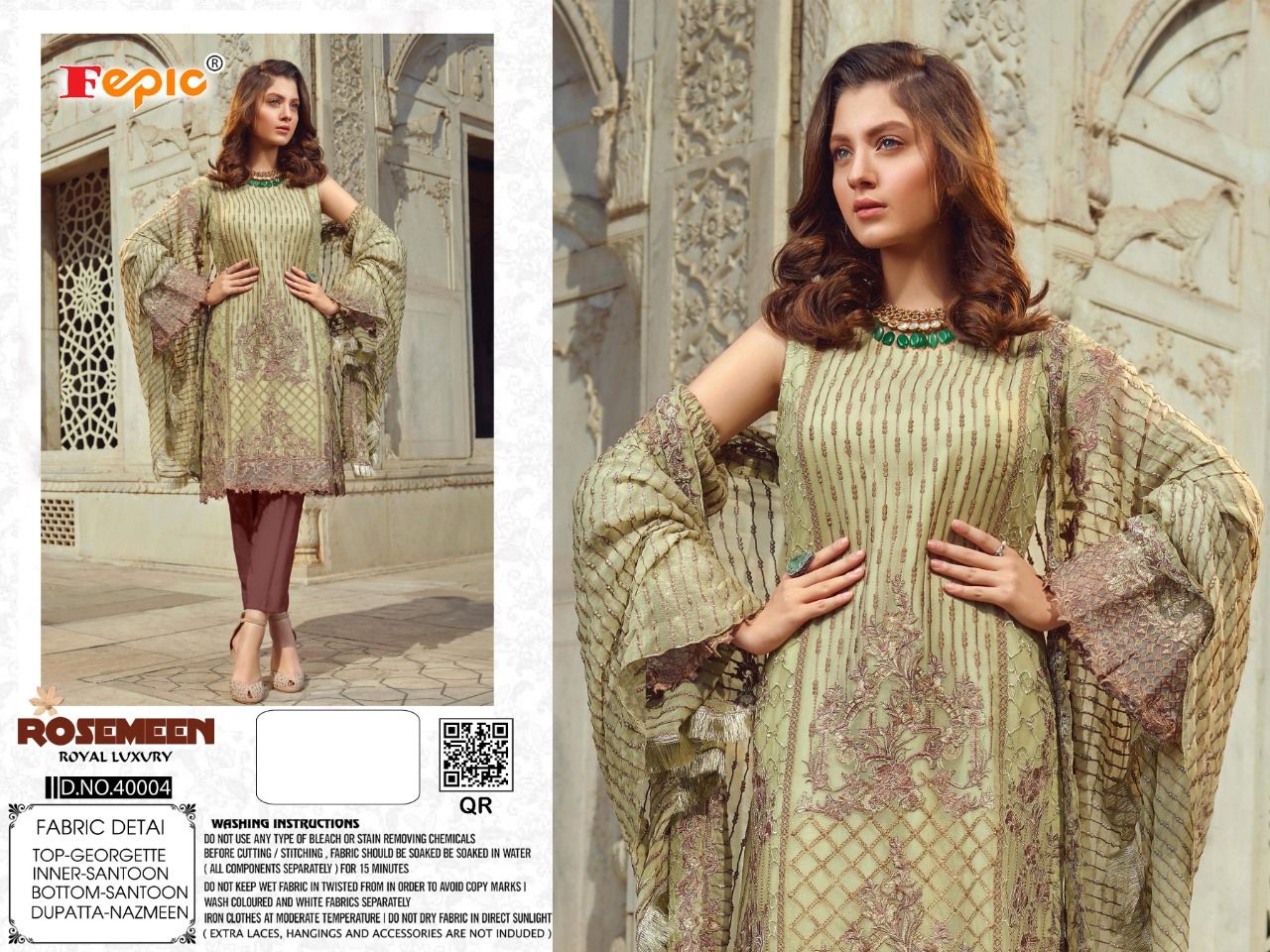 FEPIC Rosemeen royal luxury 40004 Salwar Kameez Georgette Singles