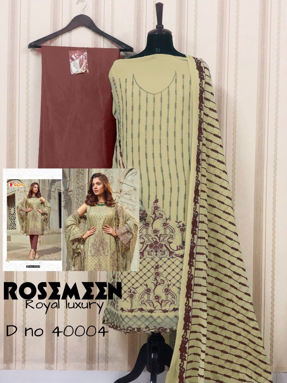 FEPIC Rosemeen royal luxury 40004 Salwar Kameez Georgette Singles