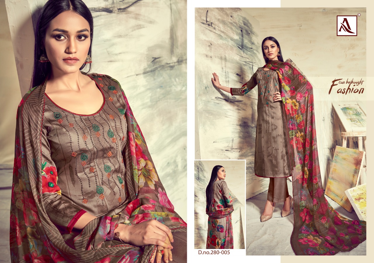 alok suits sareena colorful fancy collection of salwaar suits